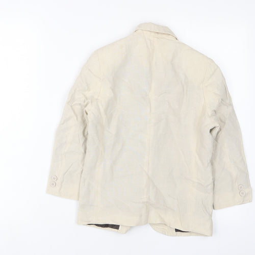Autograph Boys Beige Jacket Blazer Size 8 Years Button