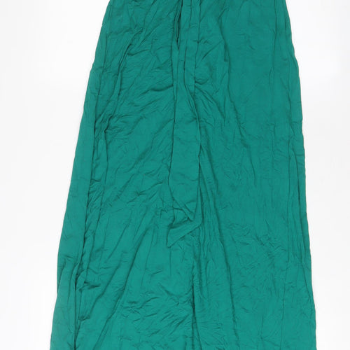 Seraphine Womens Green Viscose A-Line Size 8 V-Neck Pullover