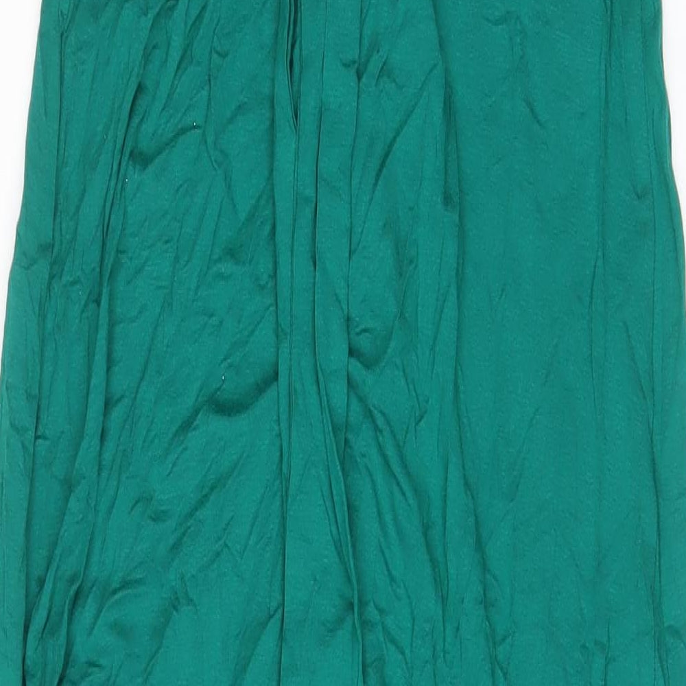 Seraphine Womens Green Viscose A-Line Size 8 V-Neck Pullover