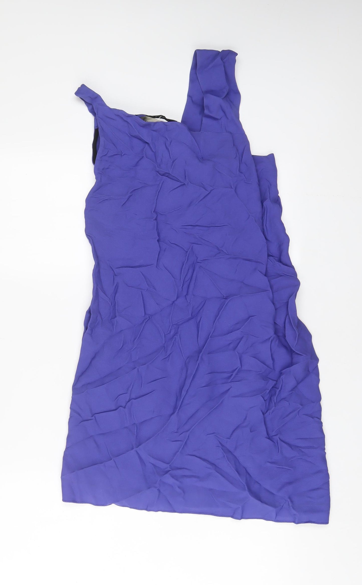 Roland Mouret Womens Purple Viscose Sheath Size 10 Square Neck Pullover