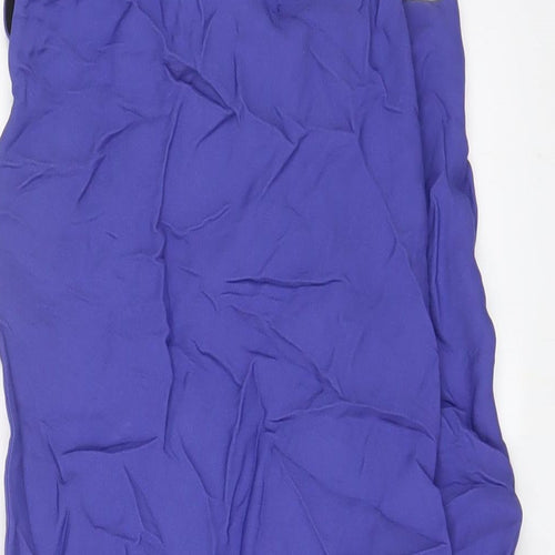 Roland Mouret Womens Purple Viscose Sheath Size 10 Square Neck Pullover