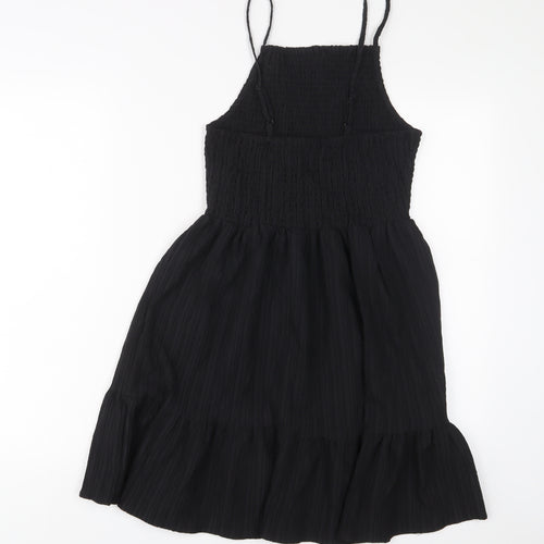 ASOS Womens Black Polyester A-Line Size 6 Square Neck Pullover