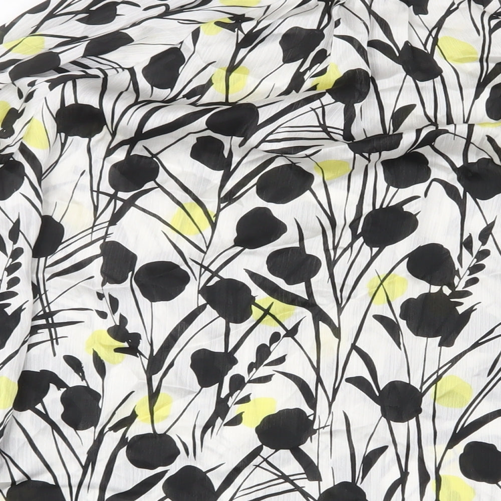 JD Williams Womens Multicoloured Geometric Polyester Basic Blouse Size 22 Crew Neck