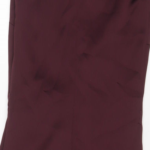 Ted Baker Womens Purple Polyester Sheath Size S Boat Neck Zip