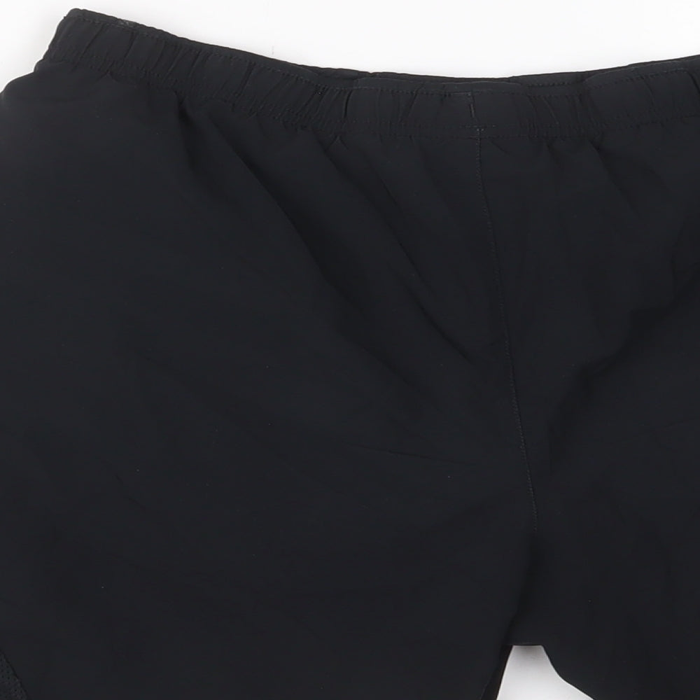 New Balance Mens Black Polyester Sweat Shorts Size M L7 in Regular Drawstring