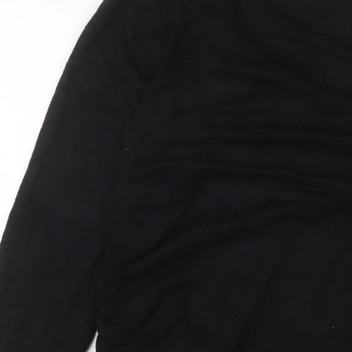 Gap Womens Black Polyester Basic T-Shirt Size S Crew Neck