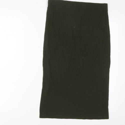 FOREVER 21 Womens Green Polyester A-Line Skirt Size L