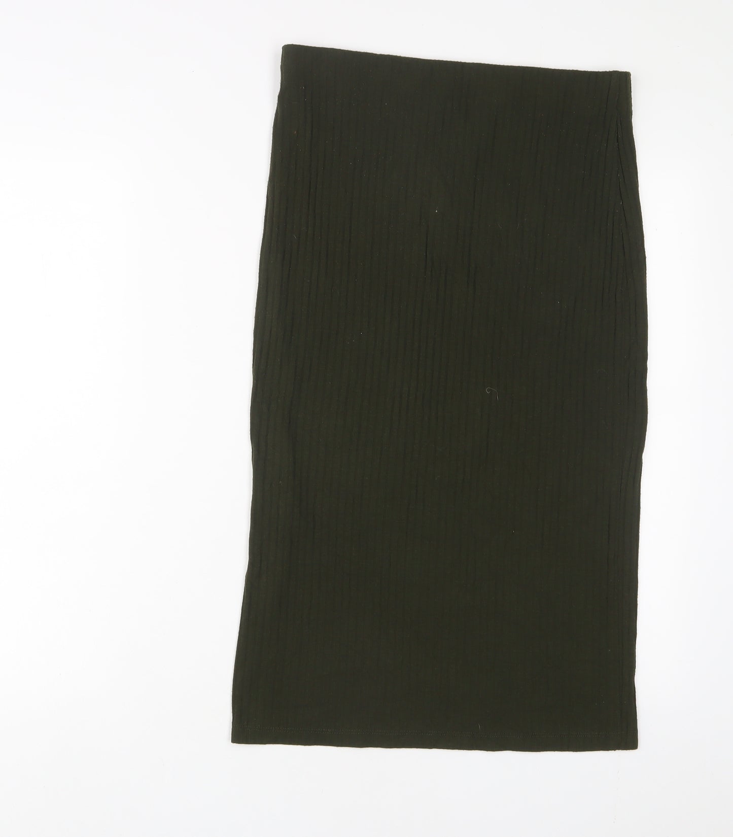 FOREVER 21 Womens Green Polyester A-Line Skirt Size L