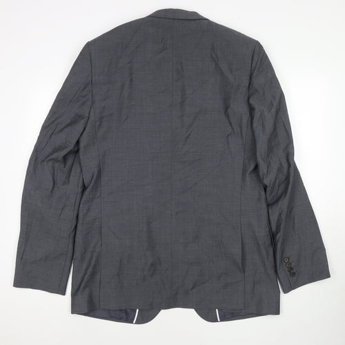 Marks and Spencer Mens Grey Wool Jacket Suit Jacket Size 42 Regular