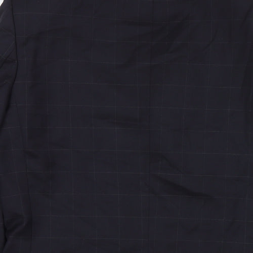 NEXT Mens Blue Check Wool Jacket Suit Jacket Size 36 Regular