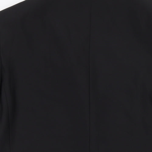 Fellini Mens Black Polyester Jacket Suit Jacket Size 42 Regular