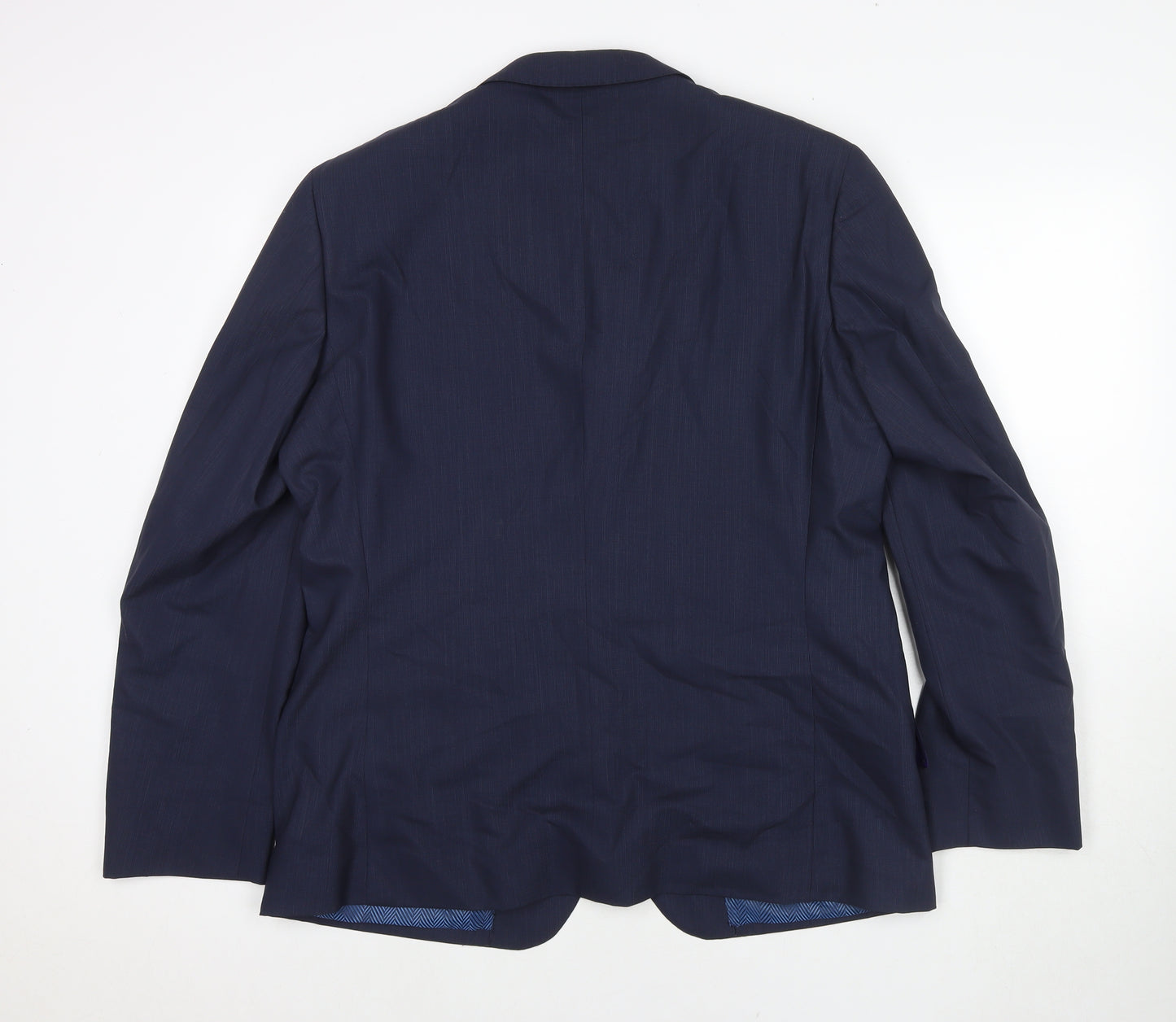 Ozwald Boateng Mens Blue Wool Jacket Suit Jacket Size 46 Regular