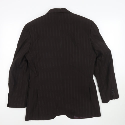 Limehaus Mens Brown Polyester Jacket Suit Jacket Size 38 Regular