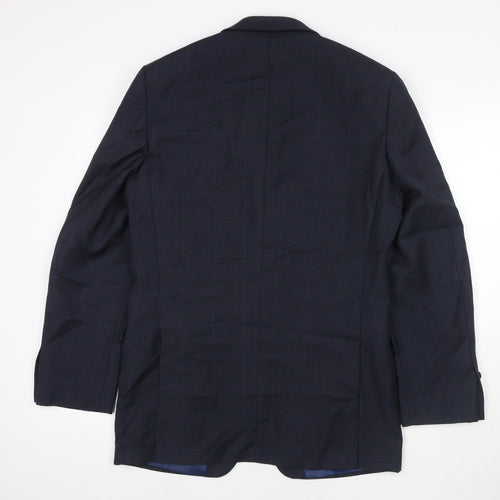 Marks and Spencer Mens Blue Polyester Jacket Suit Jacket Size 40 Regular