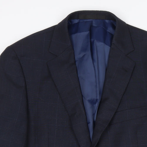 Marks and Spencer Mens Blue Polyester Jacket Suit Jacket Size 40 Regular