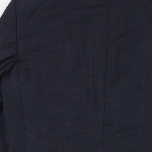 Marks and Spencer Mens Blue Polyester Jacket Suit Jacket Size 40 Regular