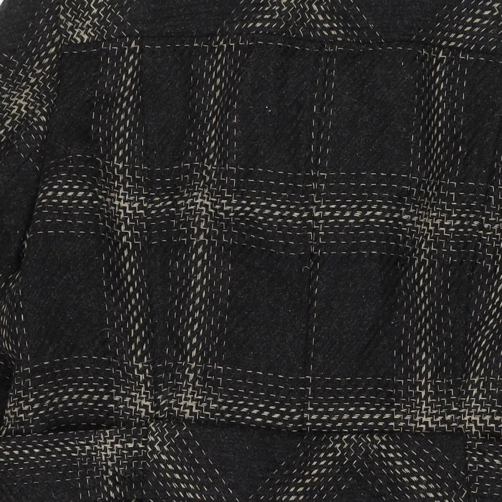 Dorothy Perkins Womens Black Overcoat Coat Size 20 Button