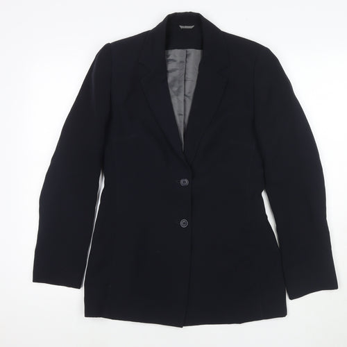 Principles Womens Black Jacket Blazer Size 8 Button