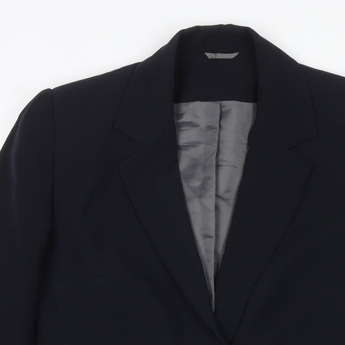 Principles Womens Black Jacket Blazer Size 8 Button