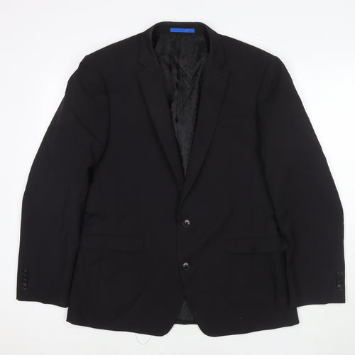 NEXT Mens Black Polyester Jacket Suit Jacket Size 40 Regular