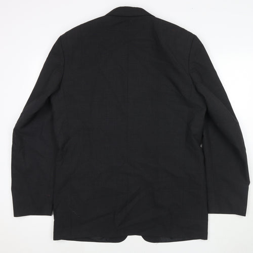 Ciro Citterio Mens Black Polyester Jacket Suit Jacket Size 40 Regular