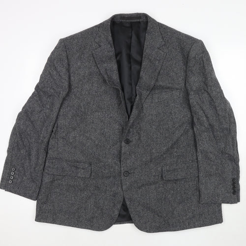 Marks and Spencer Mens Grey Wool Jacket Suit Jacket Size 46 Regular
