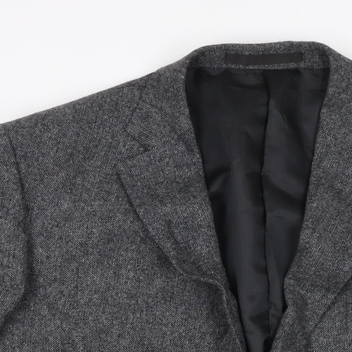 Marks and Spencer Mens Grey Wool Jacket Suit Jacket Size 46 Regular