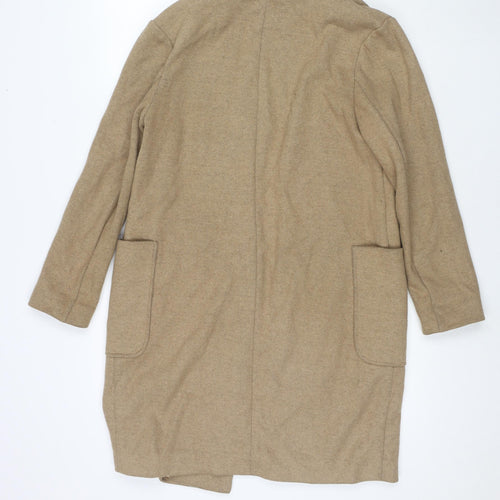 Marks and Spencer Womens Beige Overcoat Coat Size S