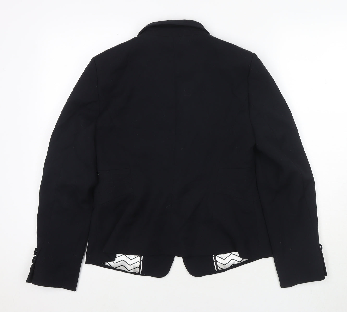 Marks and Spencer Womens Black Jacket Blazer Size 12 Button