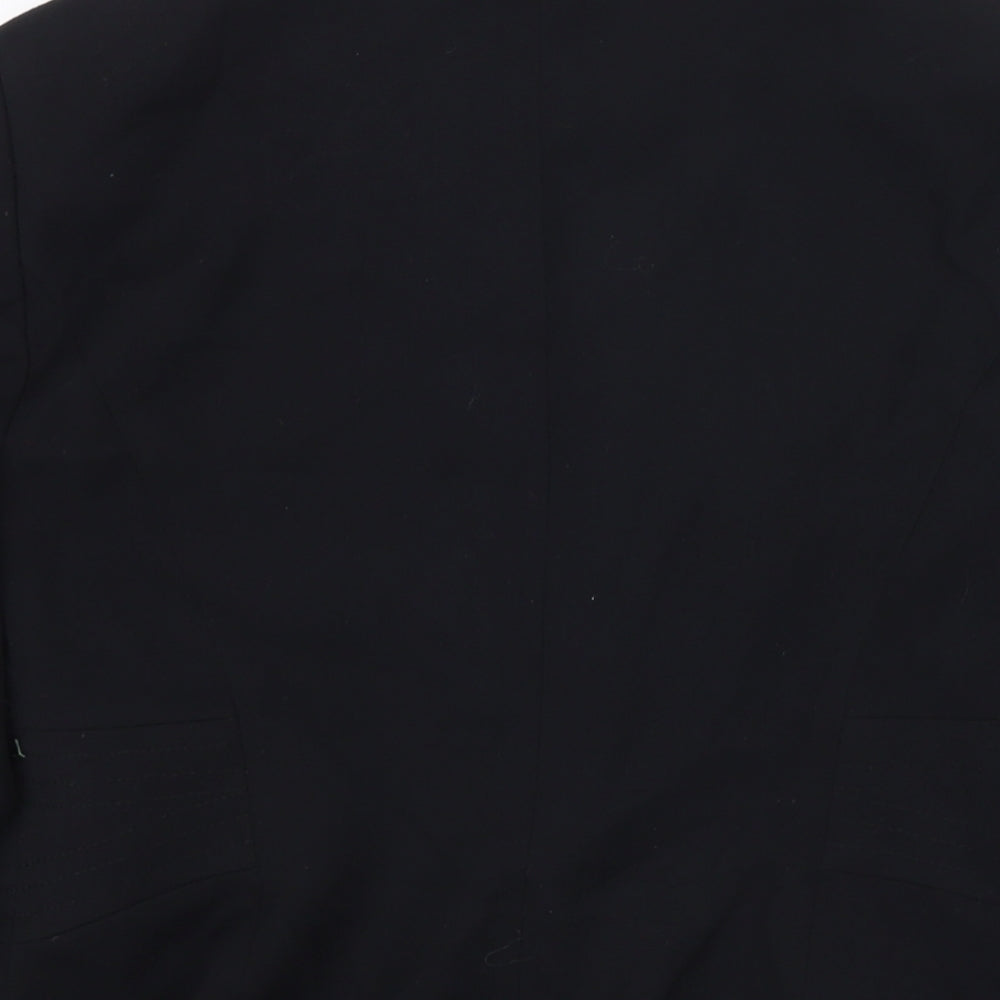 Marks and Spencer Womens Black Jacket Blazer Size 12 Button