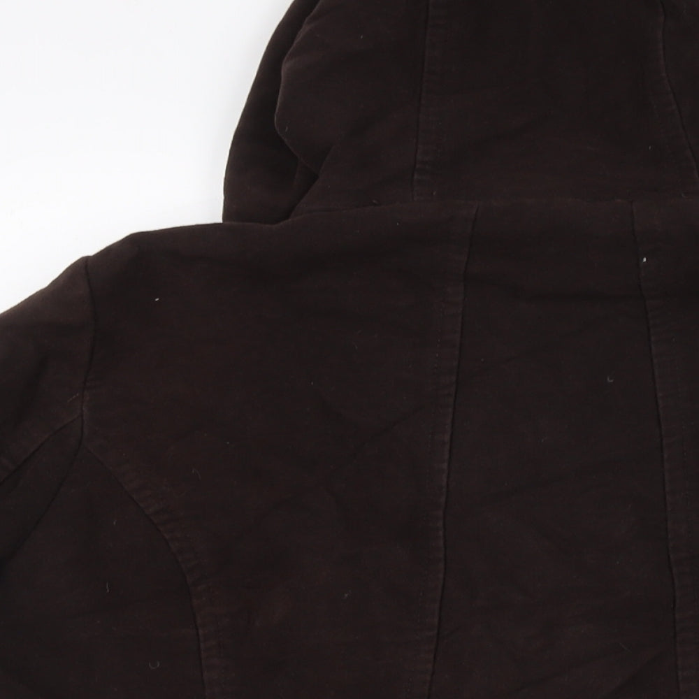 NEXT Womens Brown Overcoat Coat Size 20 Button