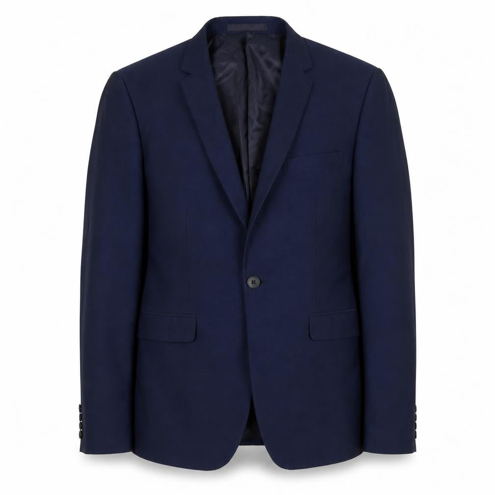 Burton Mens Blue Polyester Jacket Suit Jacket Size 40 Regular