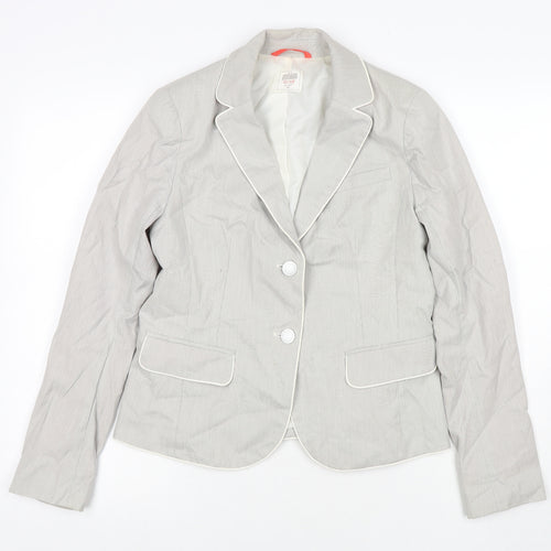 Gap Womens Grey Jacket Blazer Size 6 Button