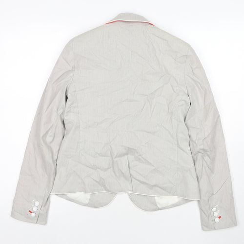 Gap Womens Grey Jacket Blazer Size 6 Button