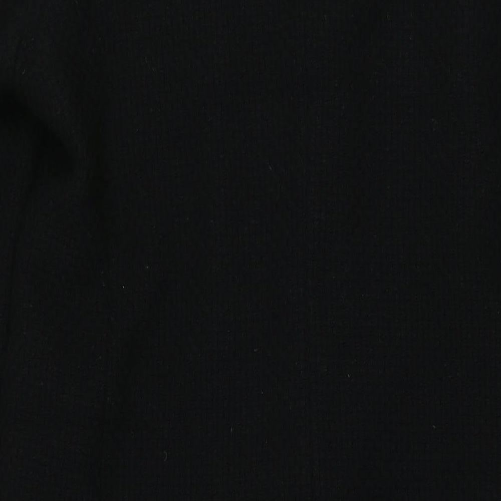 Klass Womens Black Overcoat Coat Size 14 Button