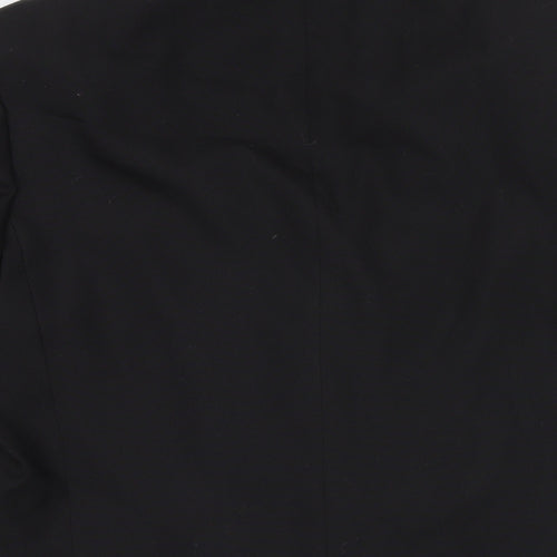 Marks and Spencer Mens Black Polyester Jacket Suit Jacket Size 38 Regular