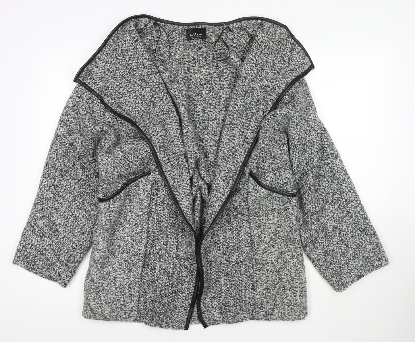 Zara Womens Grey Overcoat Coat Size M