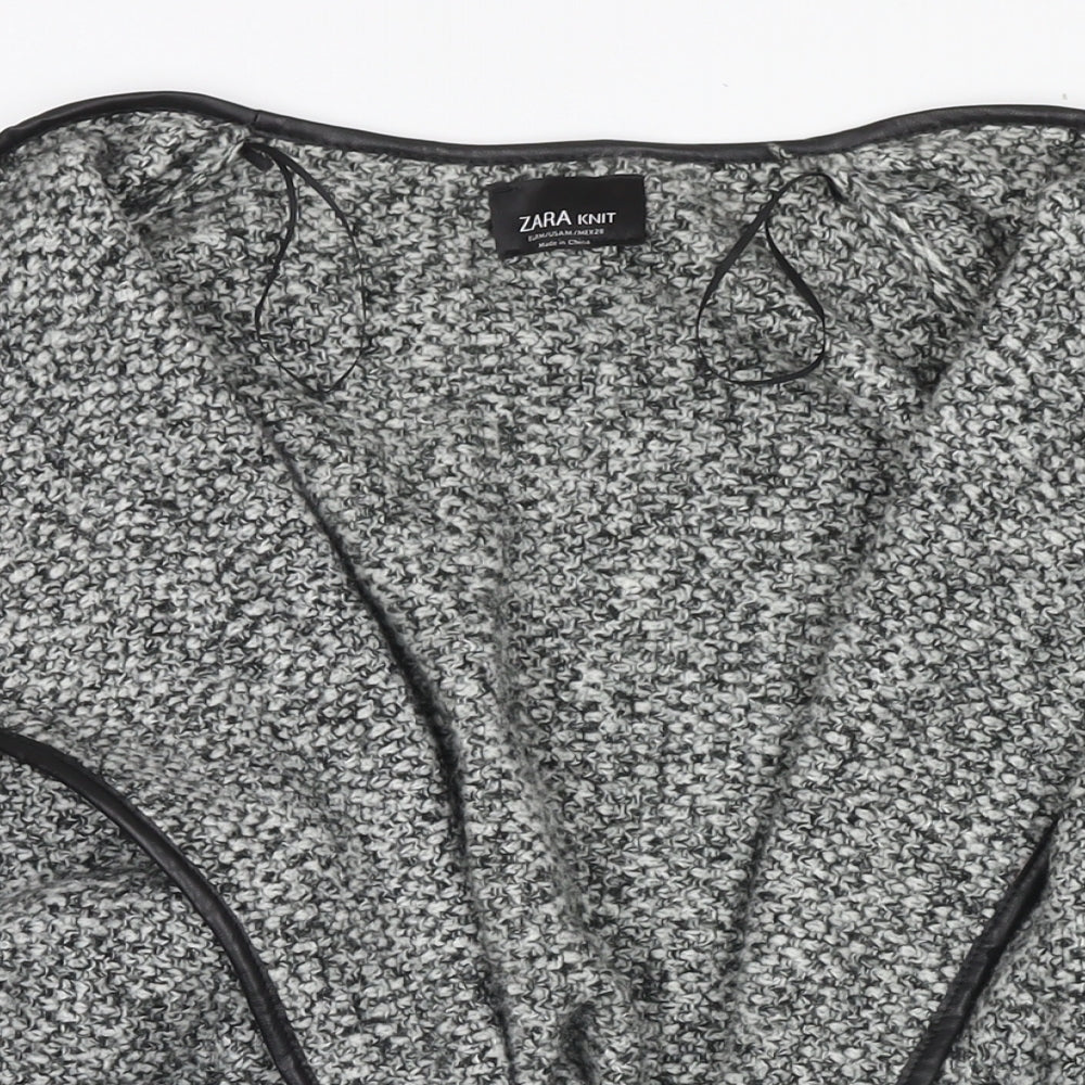 Zara Womens Grey Overcoat Coat Size M