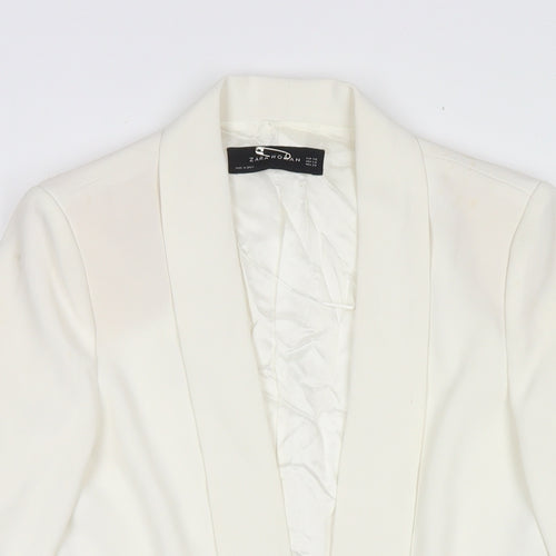 Zara Womens White Jacket Blazer Size XS