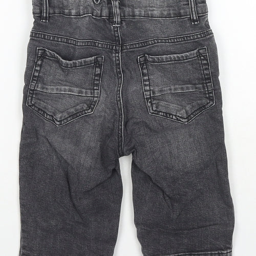 TU Boys Grey Cotton Bermuda Shorts Size 8 Years L8 in Regular Zip