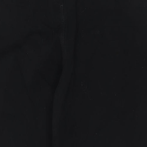 Marks and Spencer Womens Black Cotton Straight Jeans Size 20 L30 in Regular Zip