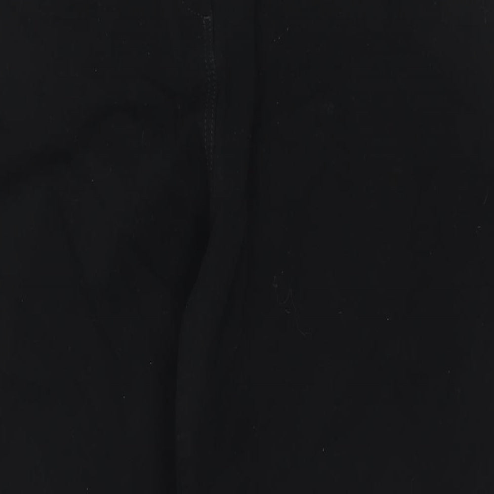 Marks and Spencer Womens Black Cotton Straight Jeans Size 20 L30 in Regular Zip