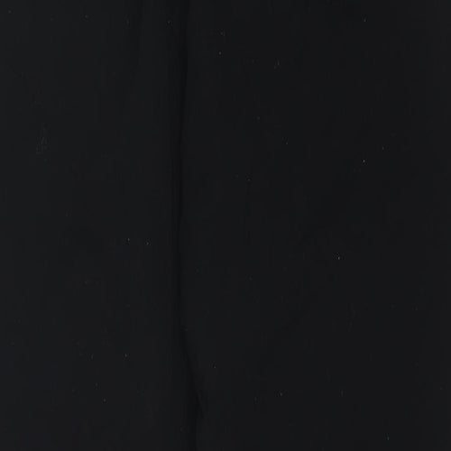 Marks and Spencer Womens Black Cotton Straight Jeans Size 20 L30 in Regular Zip