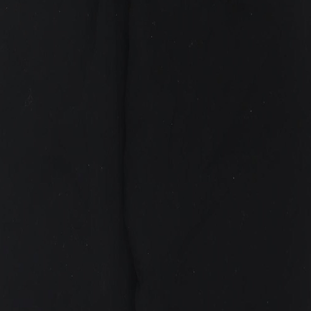 Marks and Spencer Womens Black Cotton Straight Jeans Size 20 L30 in Regular Zip