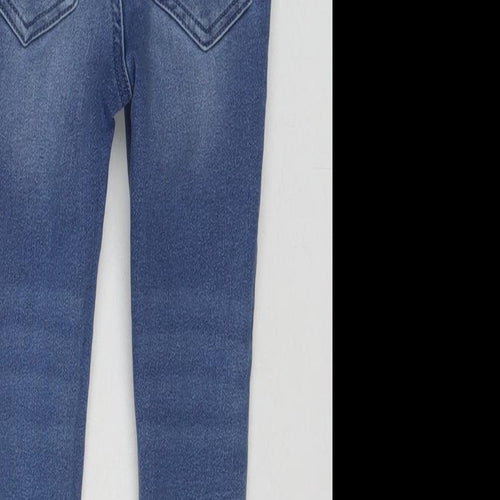 Nutmeg Boys Blue Cotton Jogger Jeans Size 18-24 Months Drawstring