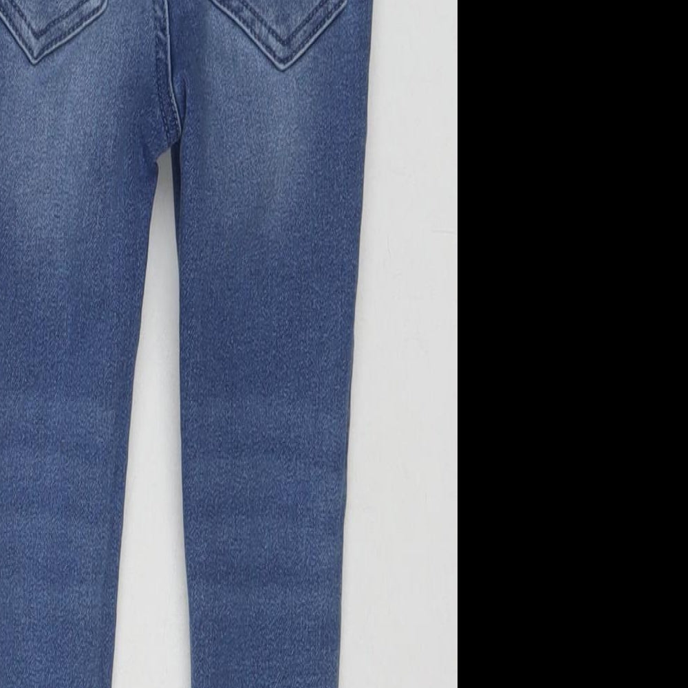 Nutmeg Boys Blue Cotton Jogger Jeans Size 18-24 Months Drawstring