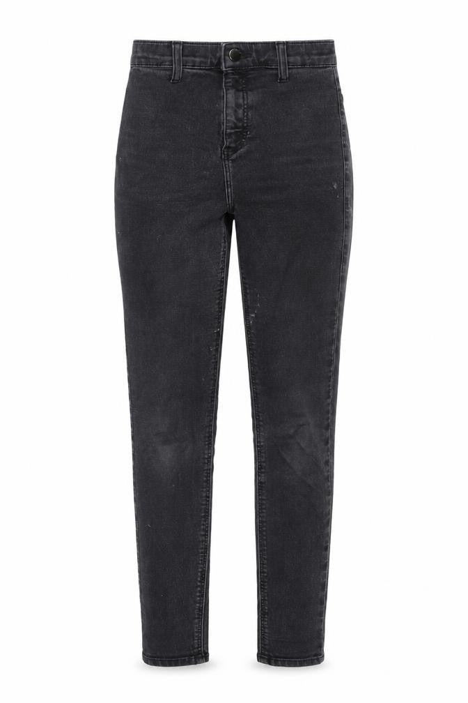 Topshop Womens Black Cotton Skinny Jeans Size 25 in L32 in Regular Zip