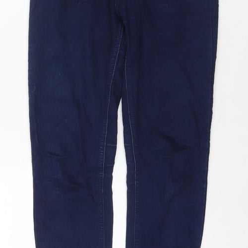 Pull&Bear Womens Blue Polyester Blend Skinny Jeans Size 8 L27 in Regular Zip