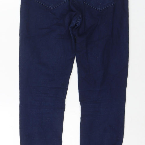 Pull&Bear Womens Blue Polyester Blend Skinny Jeans Size 8 L27 in Regular Zip