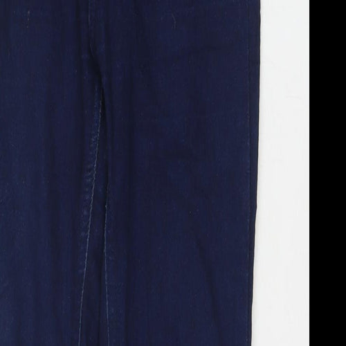 Pull&Bear Womens Blue Polyester Blend Skinny Jeans Size 8 L27 in Regular Zip
